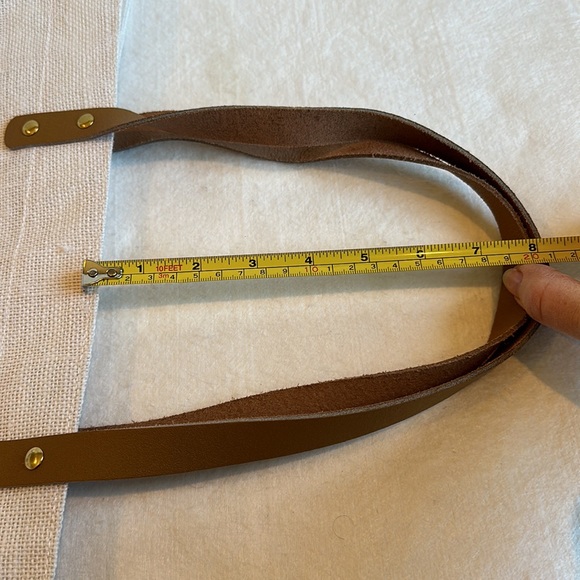 NWOT Mudpie Brand “BRIDE” Tote with Leather Straps - Picture 6 of 11